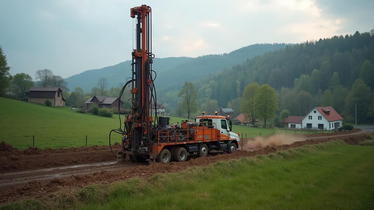 Terrain de forage à Sarreguemines