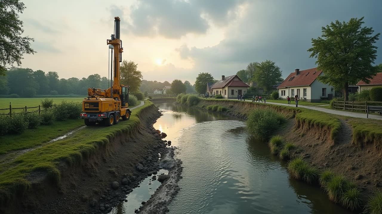 Une nappe alimentée par la rivière, donc plus réactive